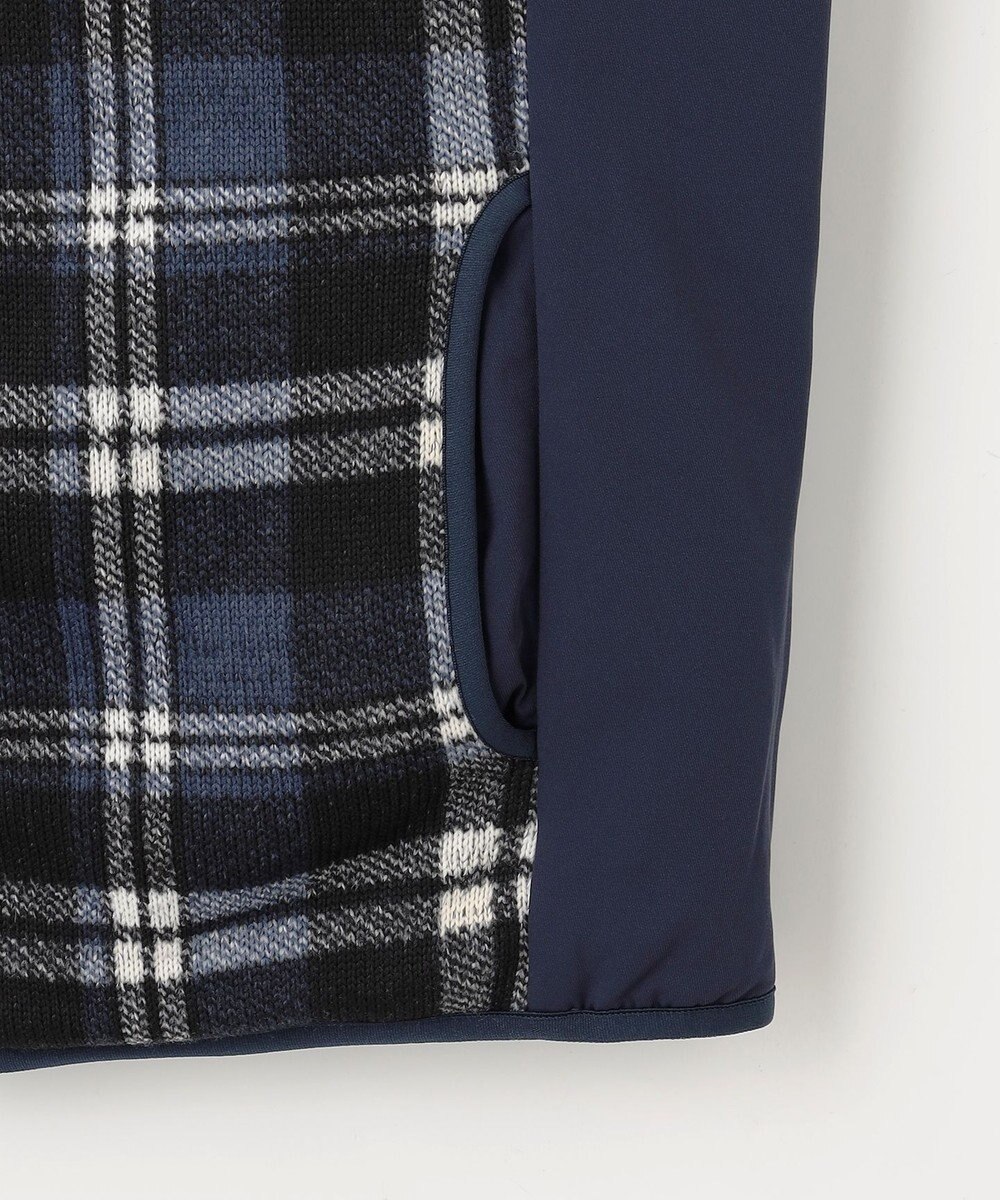 23区GOLF 【MEN】両面使える！チェック×無地 ダウンベスト 