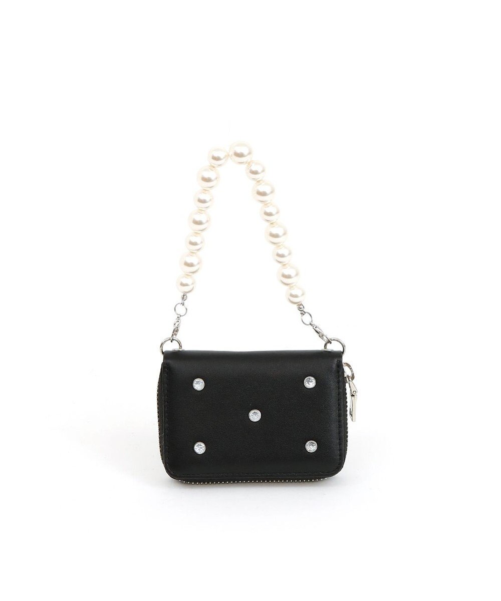 UNBILLION VERYコラボ ペルケ perche / 牛革パールハンドルジャバラウォレット 