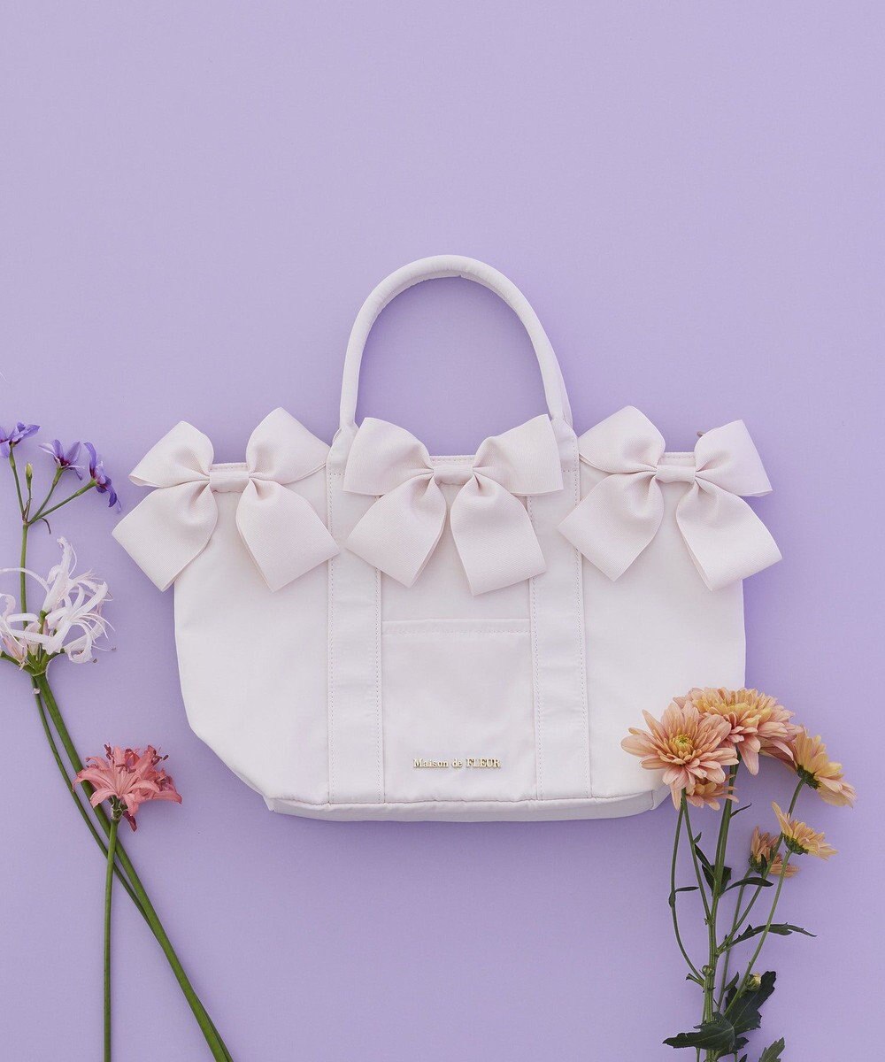 Maison de FLEUR ボリュームリボン2Wayトートバッグ 