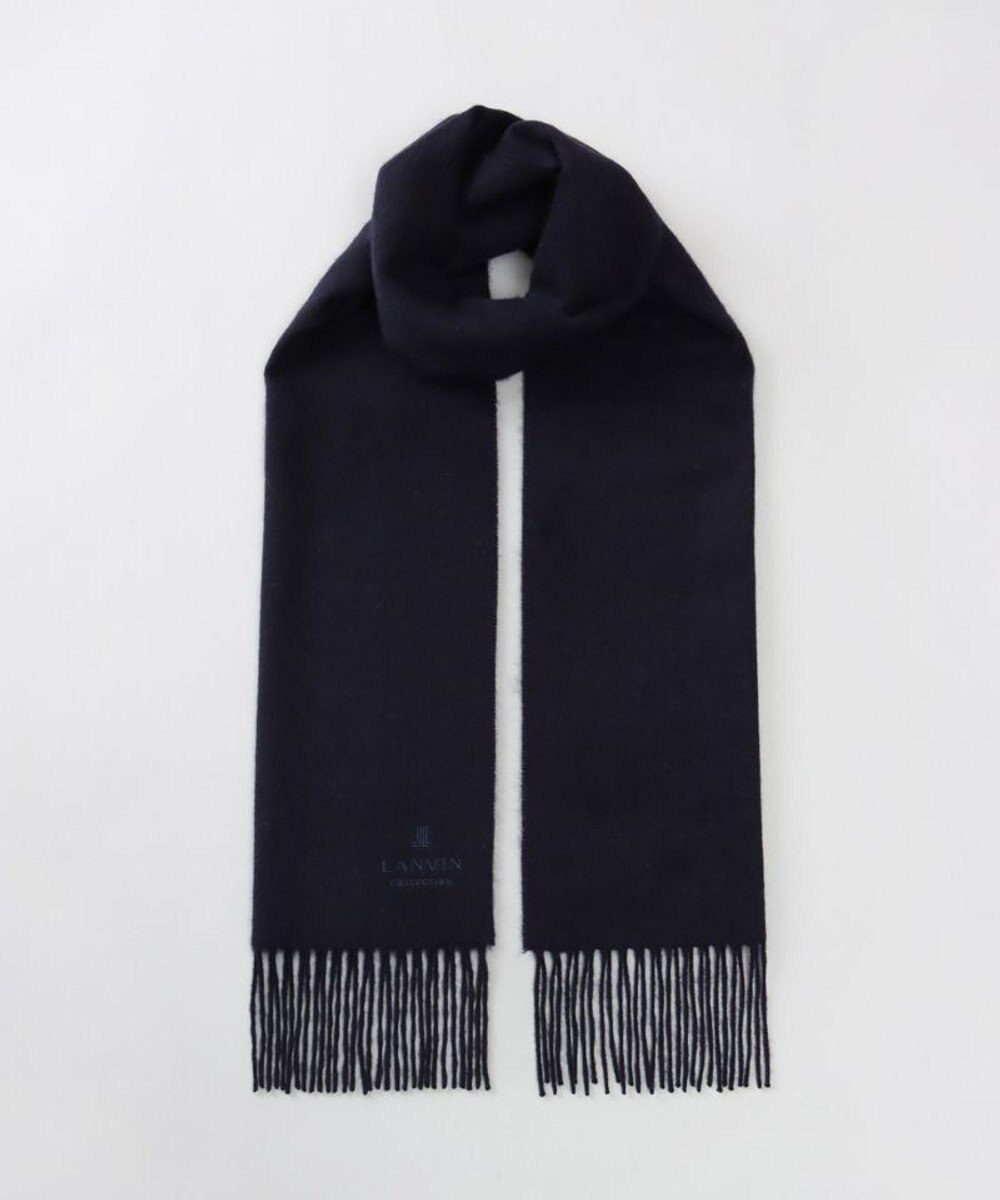 AURORA LANVIN COLLECTION ランバン コレクション カシミヤ 無地マフラー（幅30cm) 