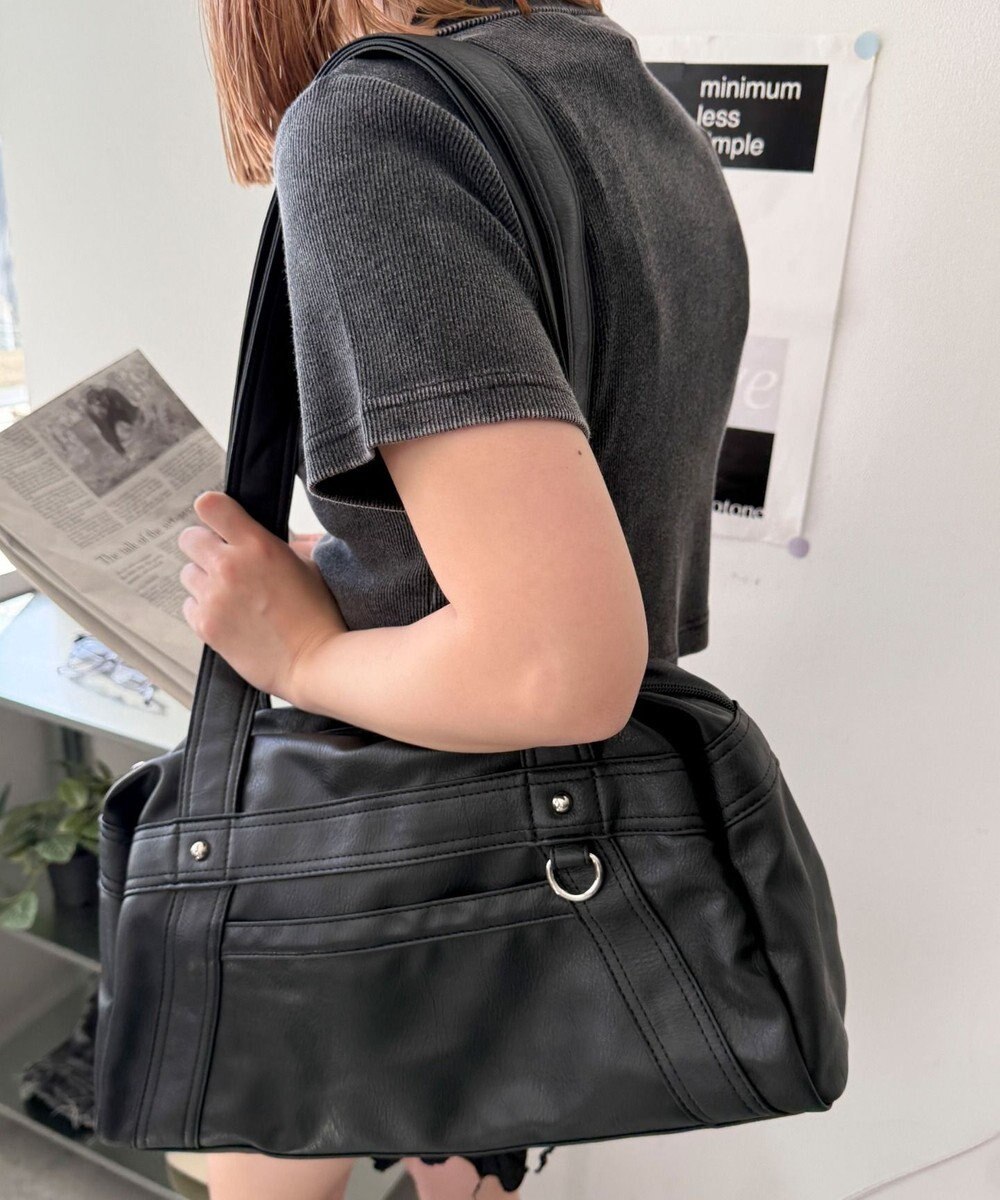 WEGO PUボストンバッグ 