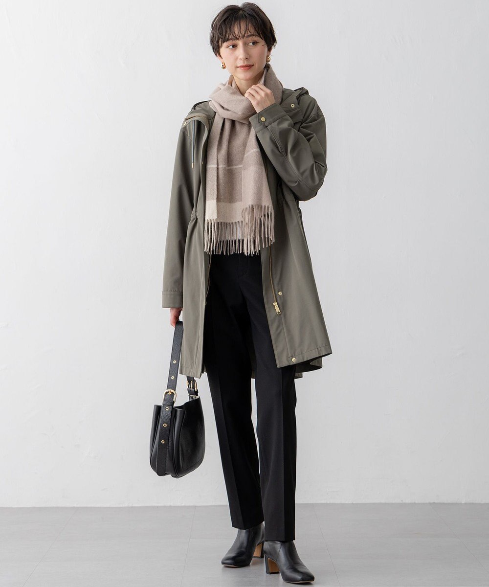 23区 【Oggi2月号掲載/洗える】ウォームストレッチ テーパード パンツ 