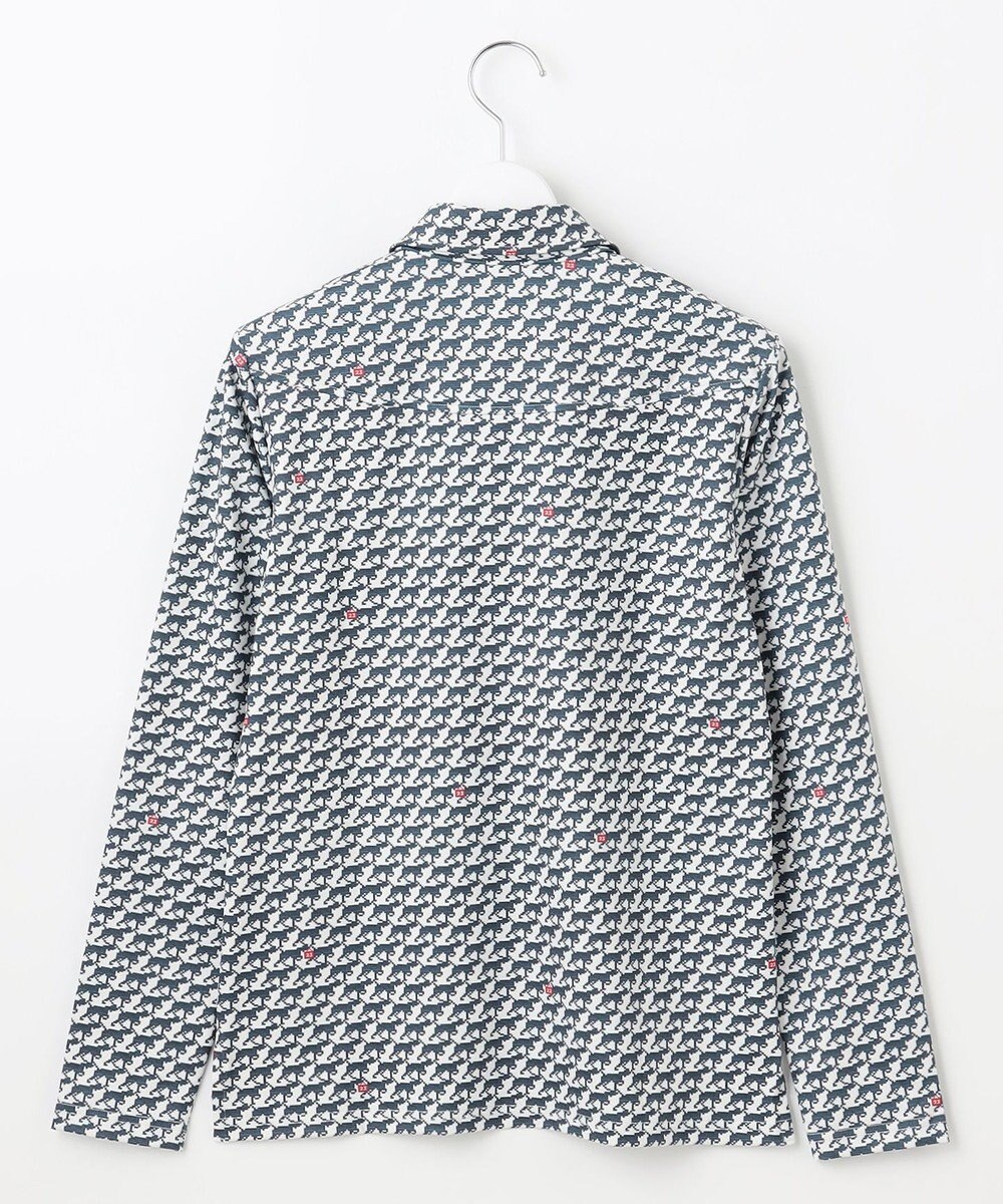 23区GOLF 【WOMEN】【吸水速乾/UVカット】ハンタードッグ柄シャツ 