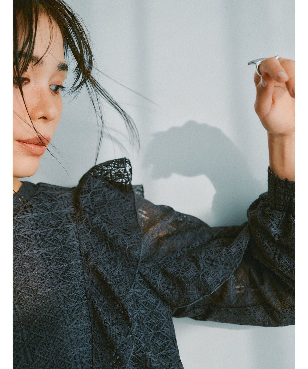 ANY SIS S 【洗える】ラッフルレース トップス 