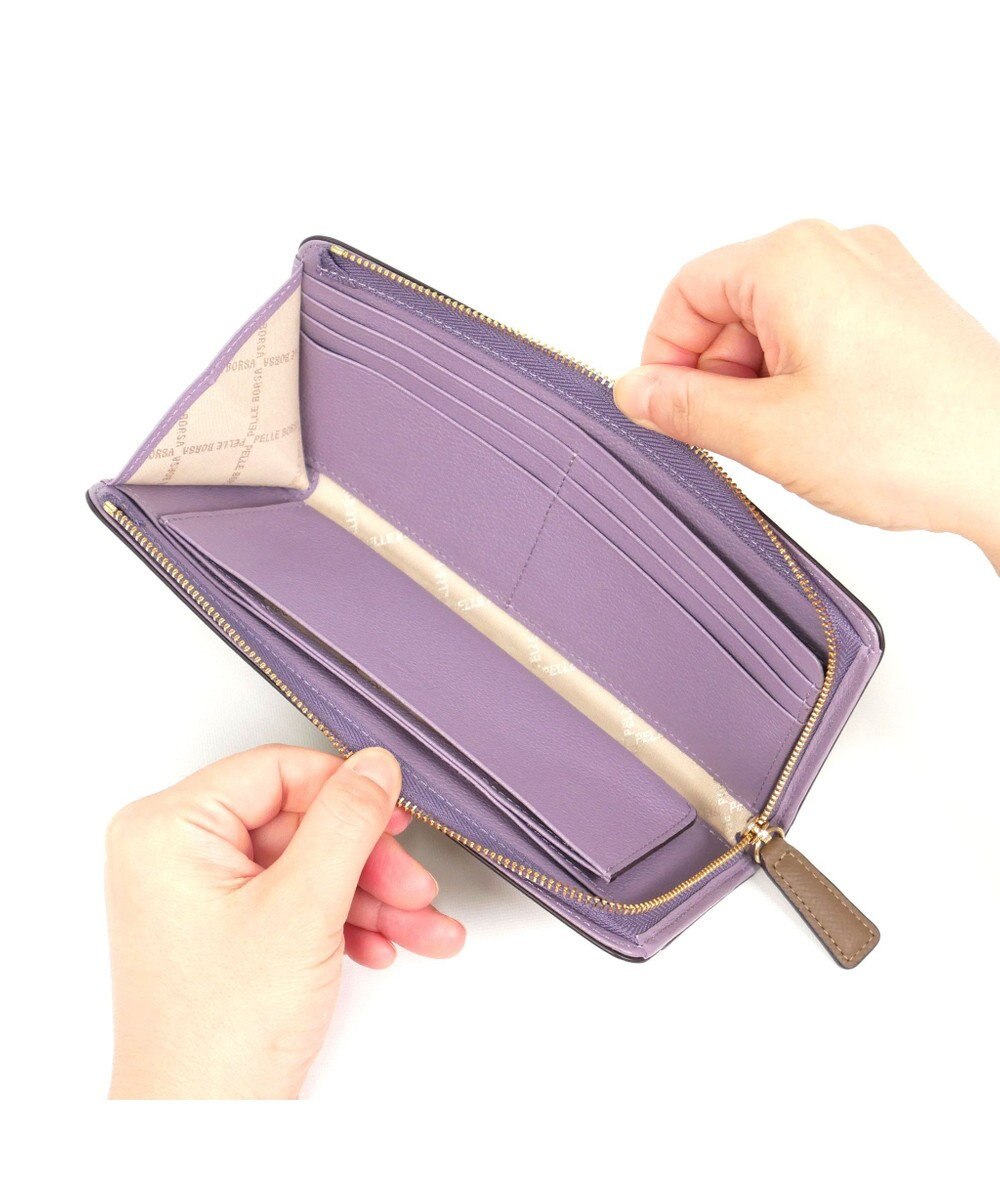 PELLE BORSA L字ファスナー長財布 French Calf Goods 3301 