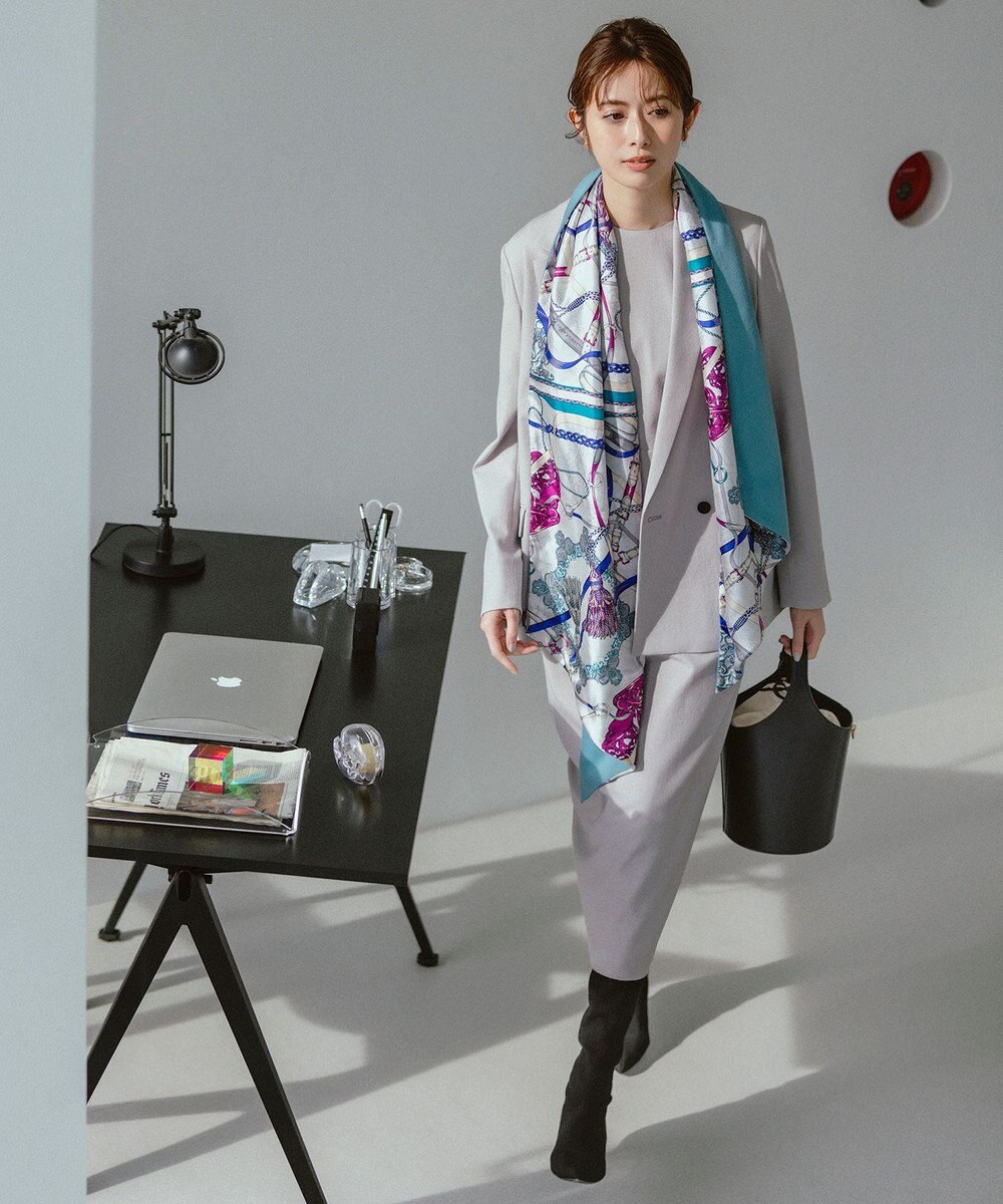 ICB 【接触冷感・UVケア・撥水・洗える】 LooseWeave ダブルブレストジャケット 