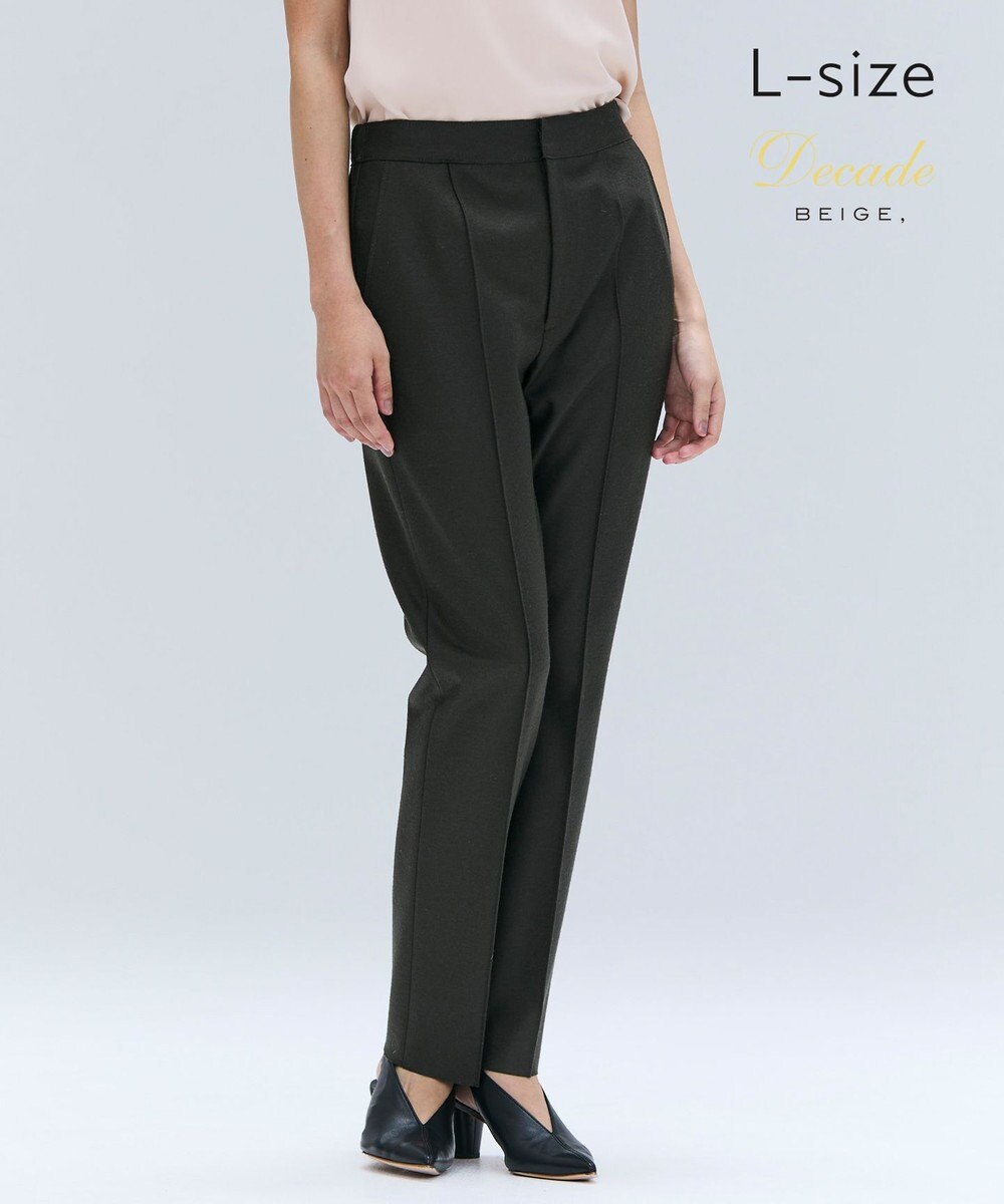 BEIGE， 【Lsize・セットアップ対応】CORBY / ウールピンタックバックサイドゴムパンツ 