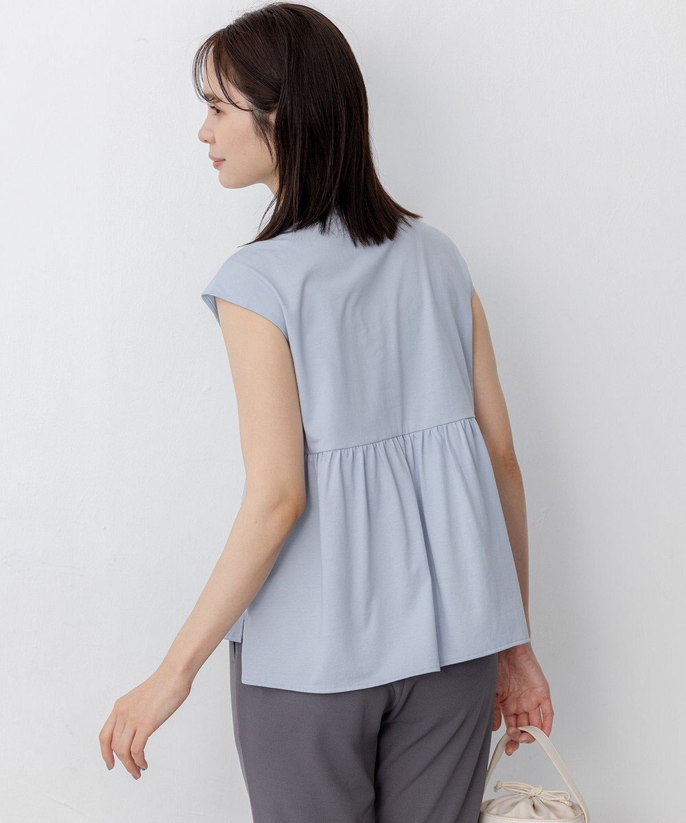 組曲 【WEB限定】プレーティング天竺ティアード カットソー 