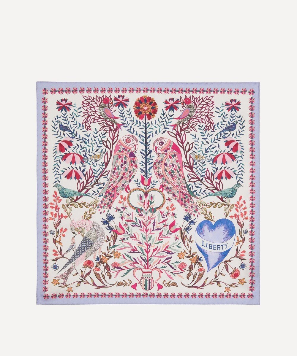 LIBERTY. ストールン ハート シルクスカーフ 45 