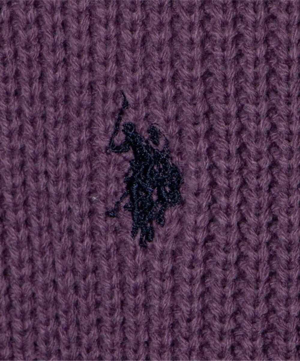 WEGO U.S. POLO ASSN.|別注畔編みハーフジップセーター 