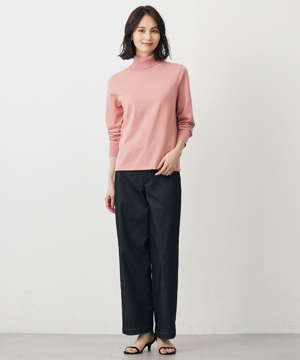 J.PRESS LADIES L 【WEB限定カラーあり】ハイパワーデニムツイル ワイドパンツ 