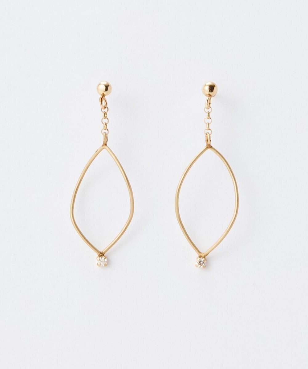Phoebe 【K10】マーキスダイヤモンドピアス 