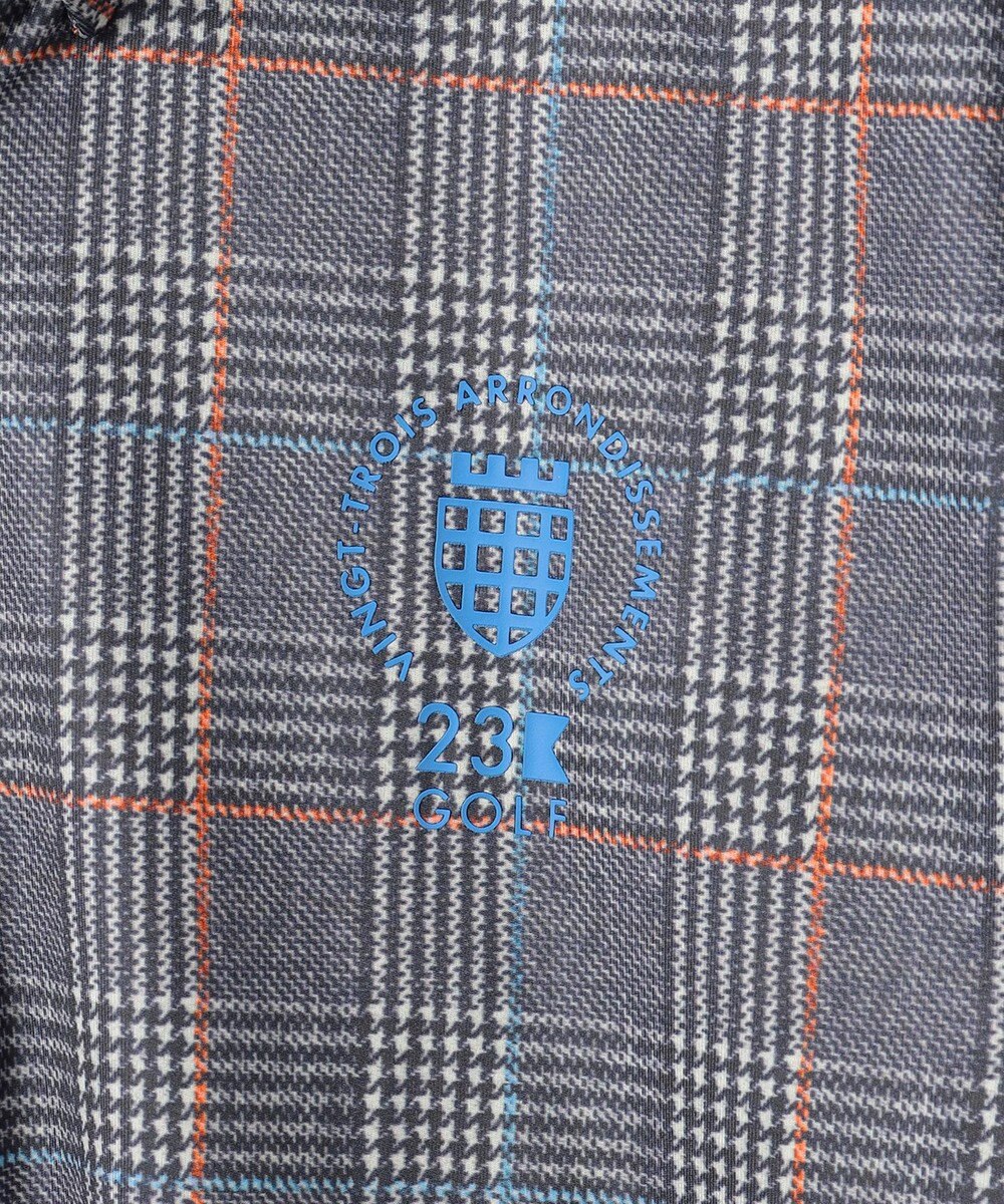 23区GOLF 【MEN】【吸水速乾/UVカット】タータンチェック柄長袖シャツ 