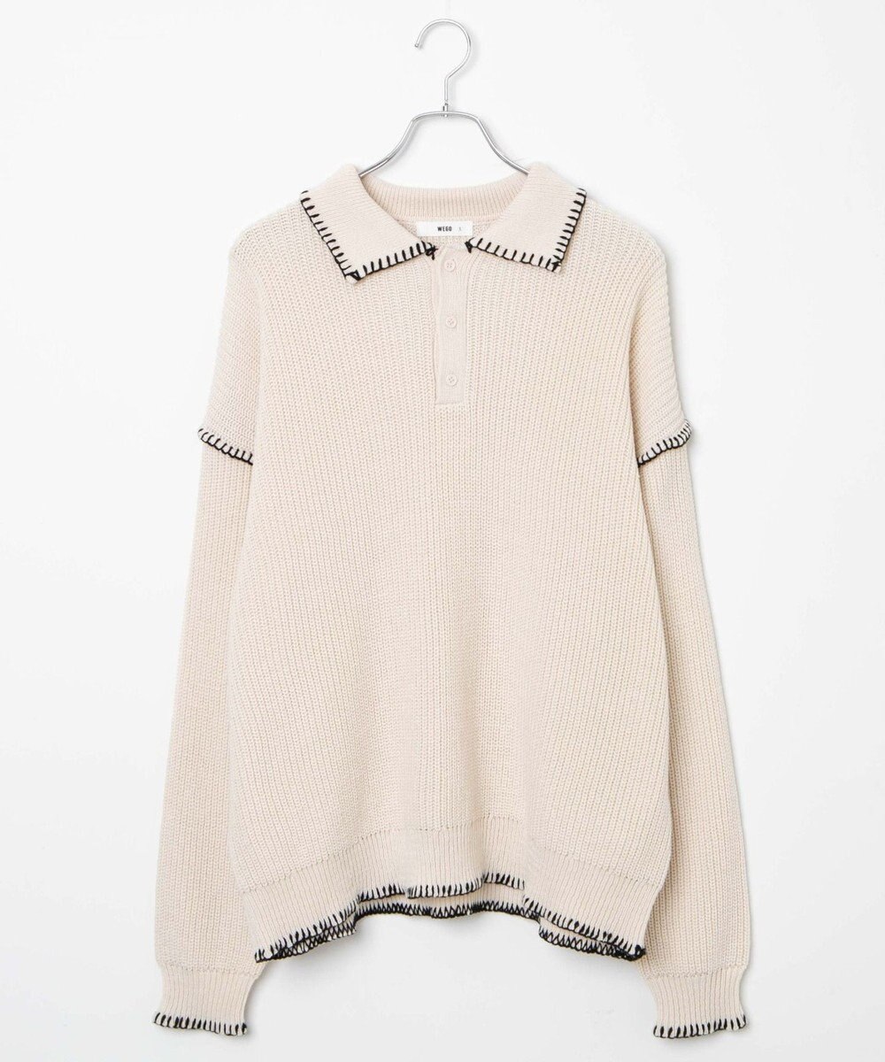 WEGO ハンドステッチポロプルオーバー 
