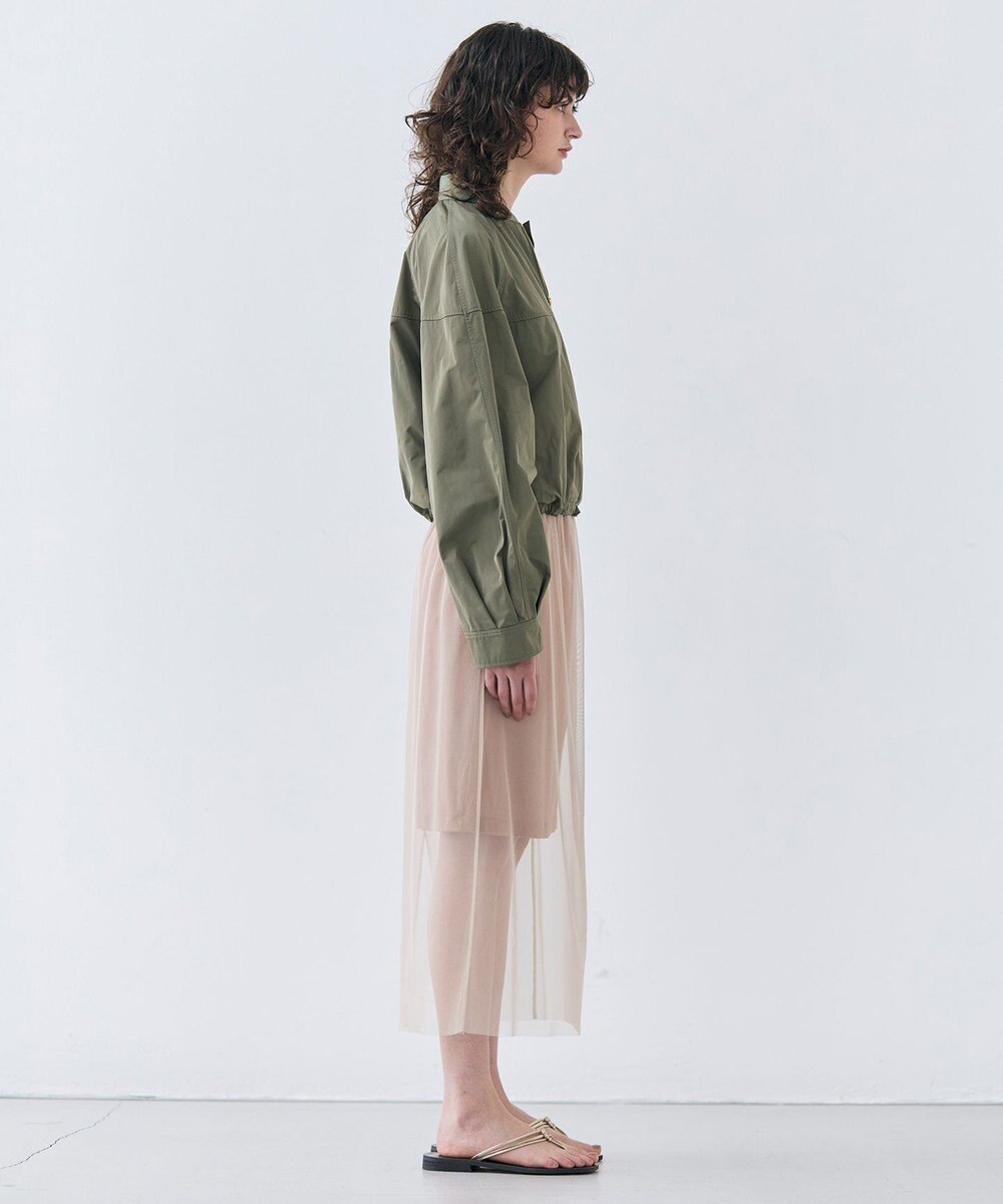 BEIGE， 【洗える】TAMARIX / ストレッチチュールIラインスカート 