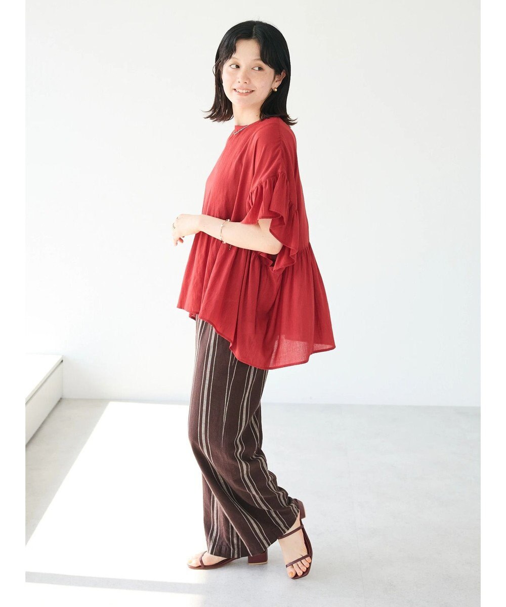 CRAFT STANDARD BOUTIQUE ウ゛ィンテージボイルティアード切替ブラウス 