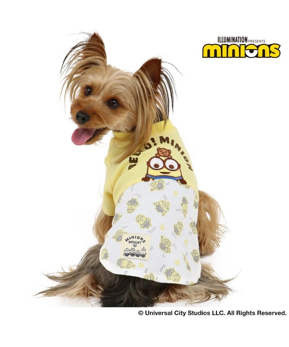 犬 服 春夏 ミニオン ワッフルｔシャツ 小型犬 2ボブポケット ドッグウエア ドッグウェア イヌ おしゃれ かわいい Pet Paradise ファッション通販 公式通販 オンワード クローゼット