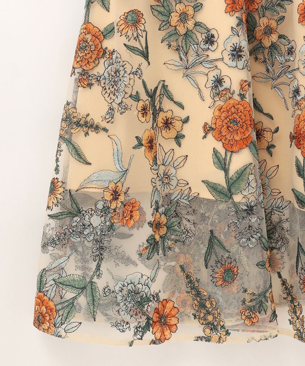 GRACE CONTINENTAL フラワーマーメイドドレス 