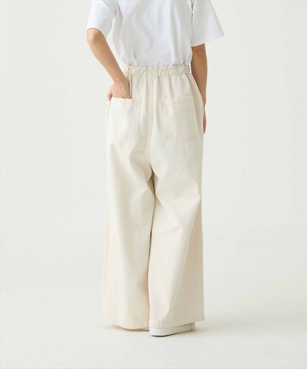 caqu FS linen relax pants コットンリネンリラックスワイドデニム 