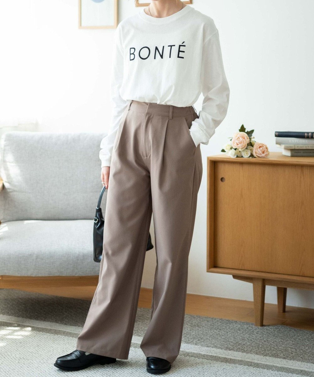 WEGO 【WEB限定】クルーネックプリントロンT 