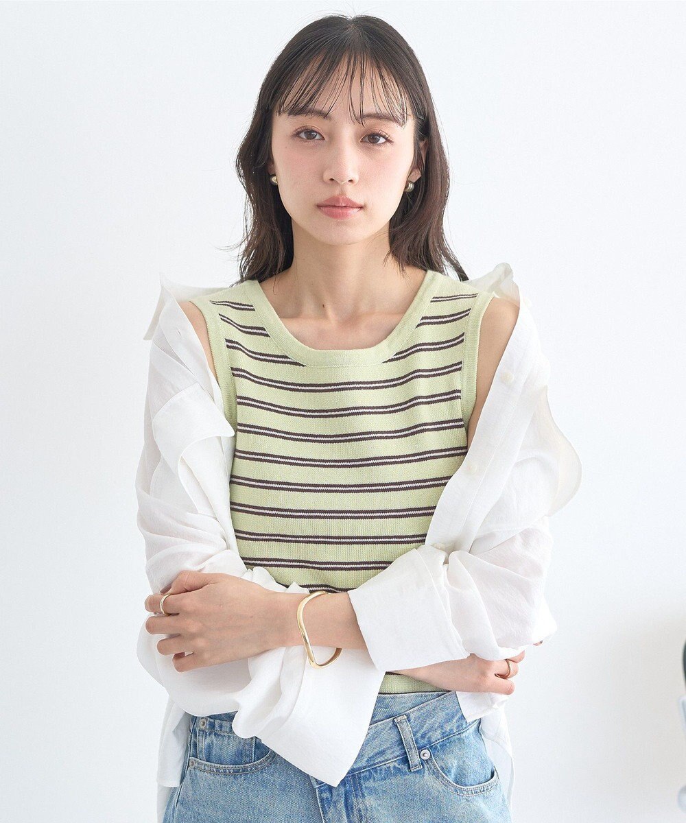 earth music&ecology ニットタンクトップ 