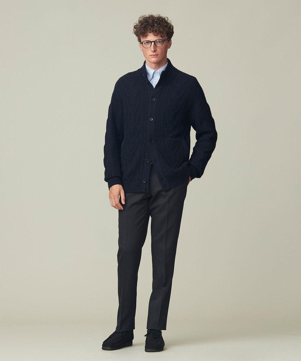 J.PRESS MEN トリートメントウール キャバルリーツイル スラックス 