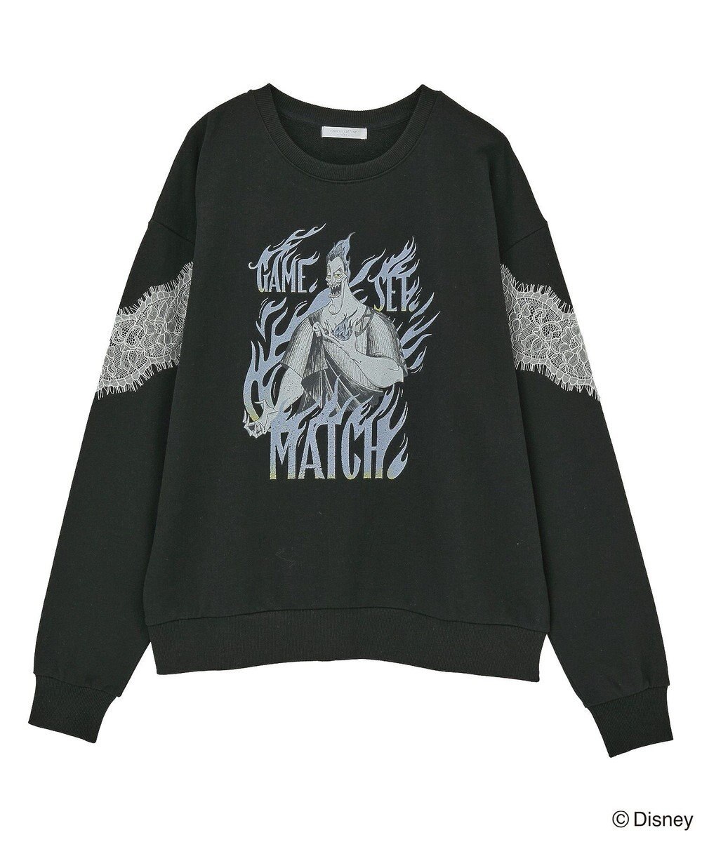 Green Parks VILLAINS/レースドッキングプリントスウェット 