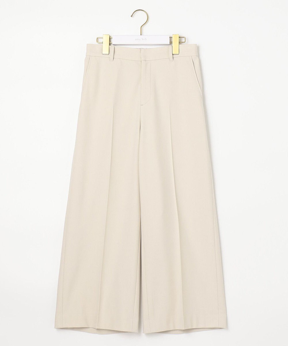 ANY SIS 【蓄熱効果】サーモトロン 2WAYストレッチ ワイドパンツ 