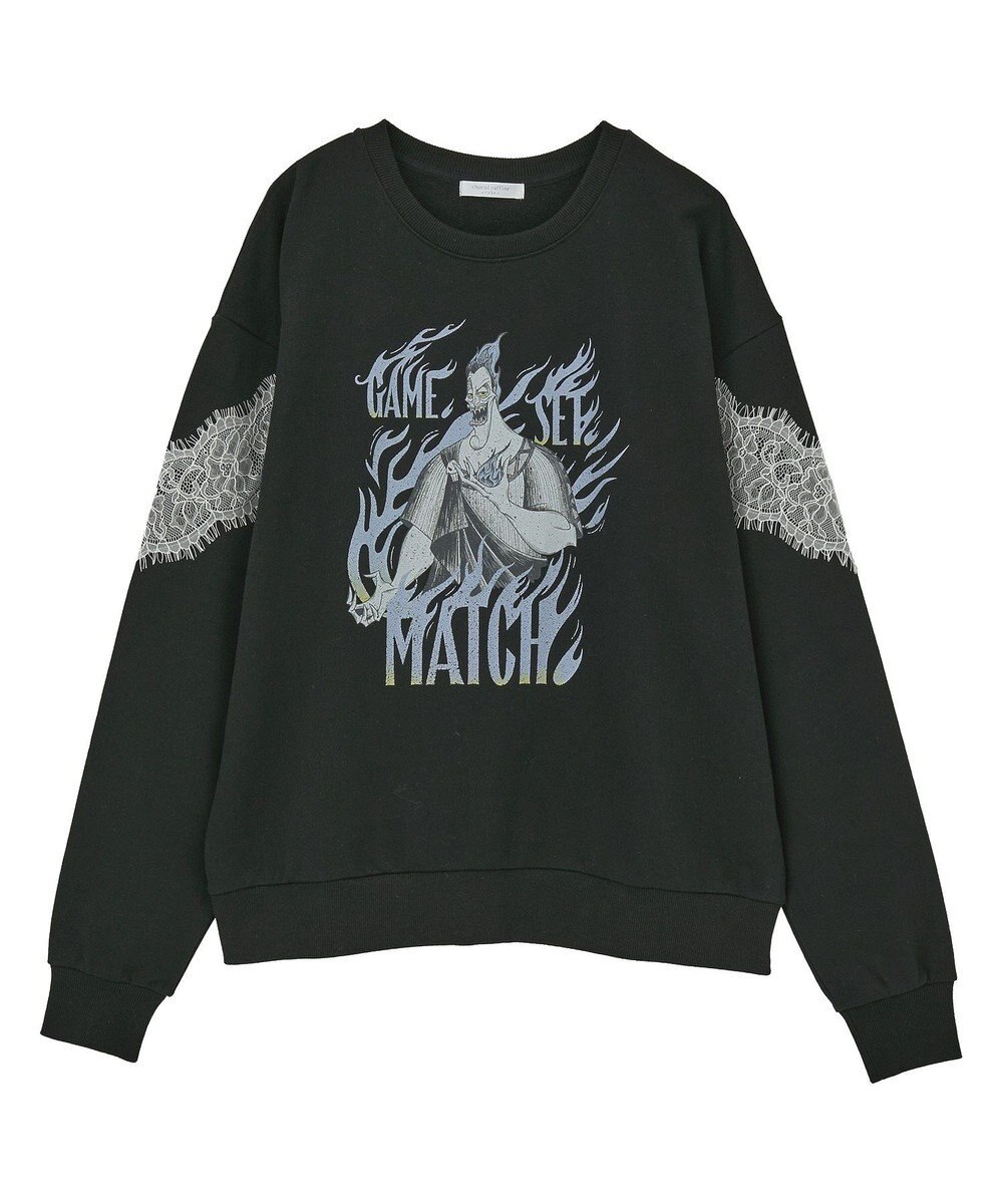 Green Parks VILLAINS/レースドッキングプリントスウェット 