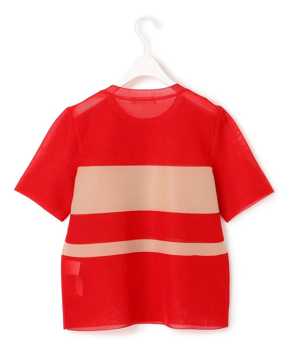 ICB 【洗える】 シアースムースボーダー ニット 