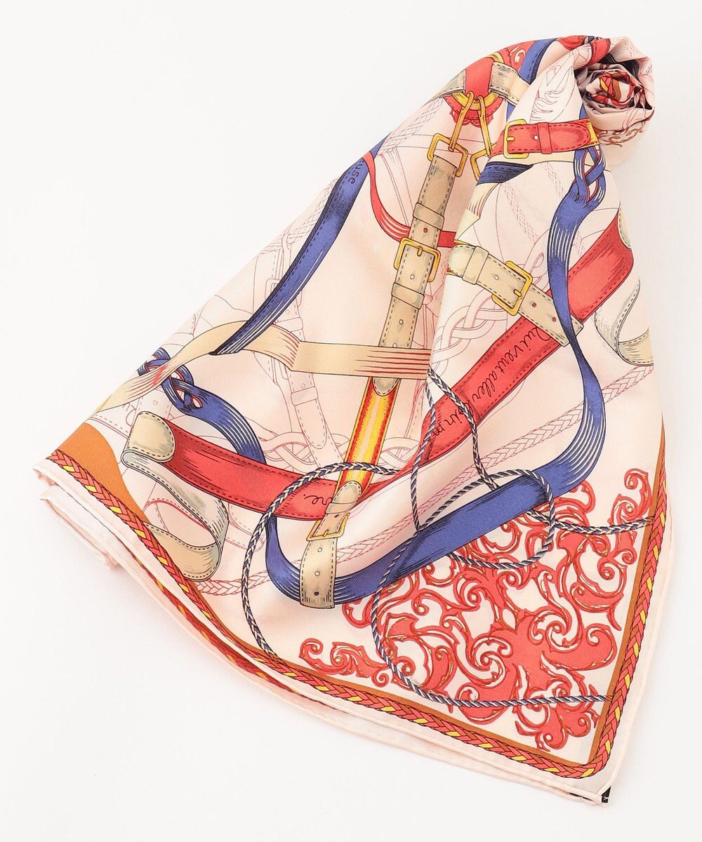 23区 manipuri タッセルストラップ柄 スカーフ 