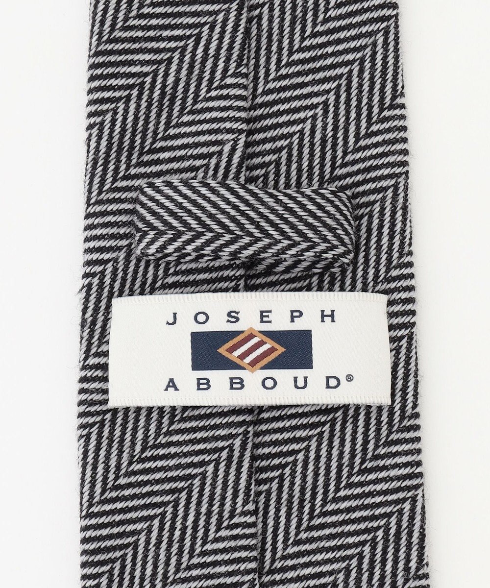 JOSEPH ABBOUD 【イタリア素材・日本製】ヘリンボーンレジメンタルジャカード ネクタイ 