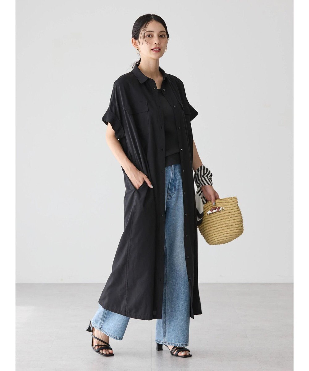 AMERICAN HOLIC 接触冷感＋ＵＶカットＷポケットシャツワンピース 