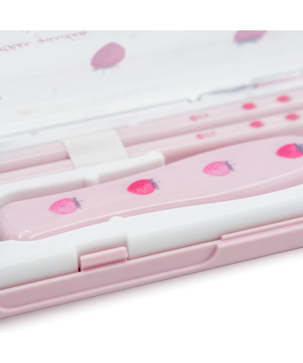 Mother garden マザーガーデン 野いちご コンビセット お箸＆スプーン 《レトロストロベリー柄》 