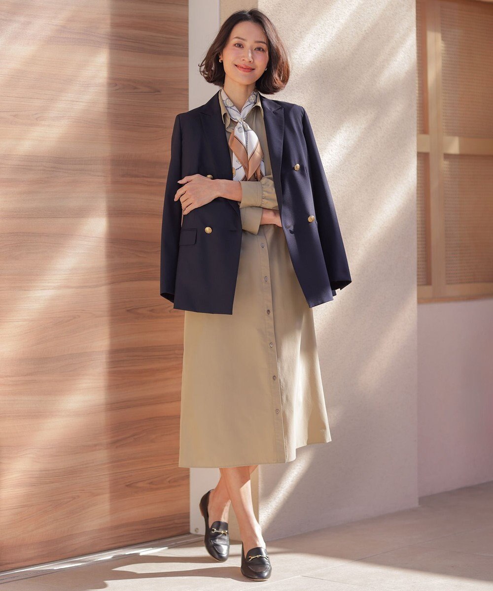 J.PRESS LADIES 2WAY ライン スカーフ リング 