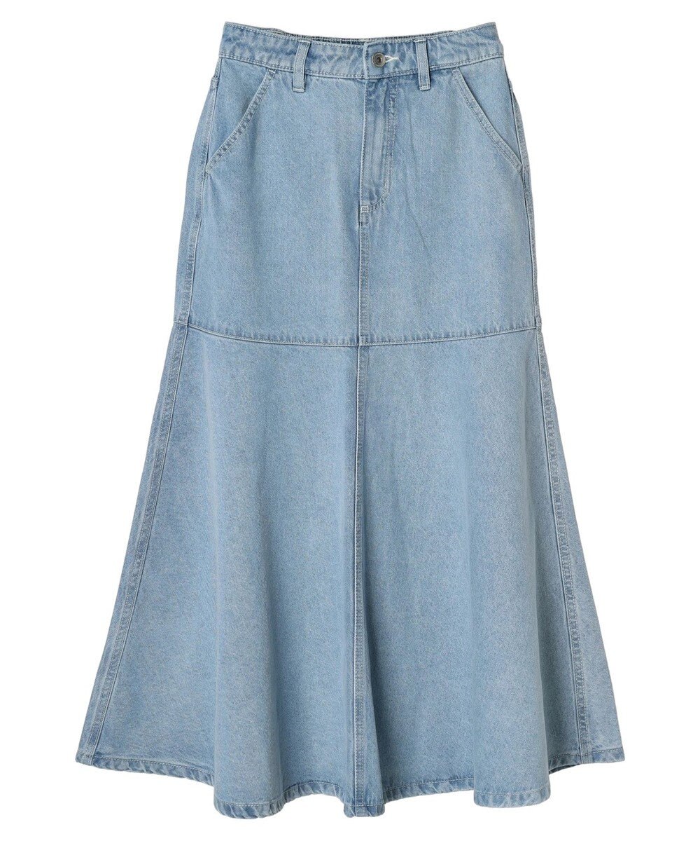 earth music&ecology ペプラムマーメイドデニムスカート 