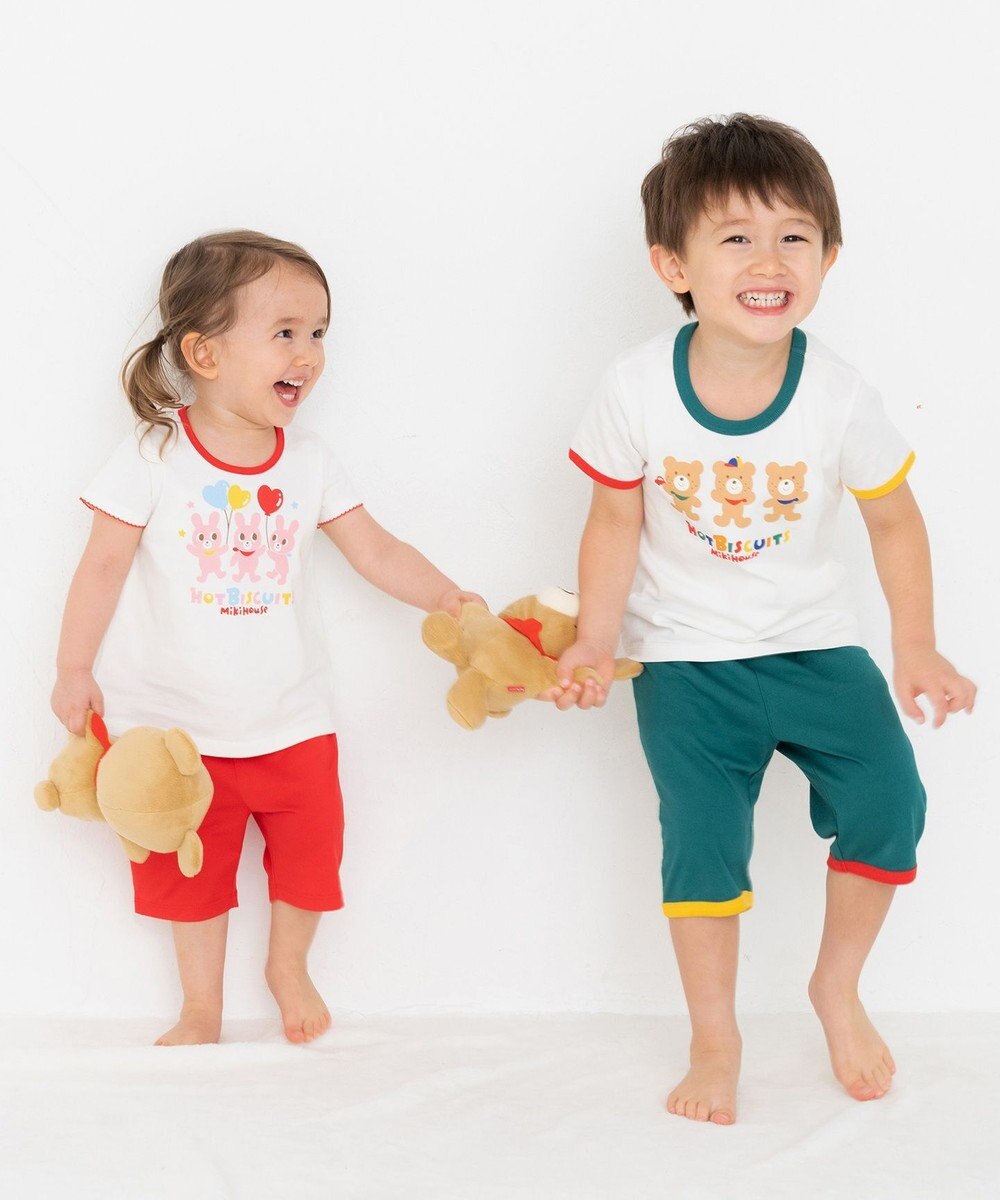MIKI HOUSE HOT BISCUITS 【80-120cm】 キャビット ルームウェア 上下セット 