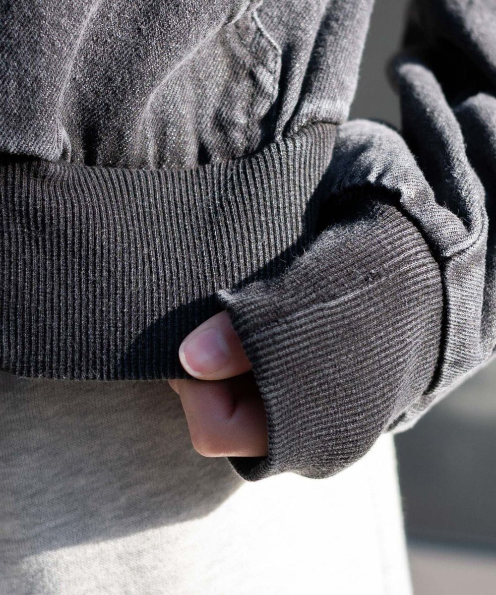 WEGO ヴィンテージウォッシュショートフードブルゾン 