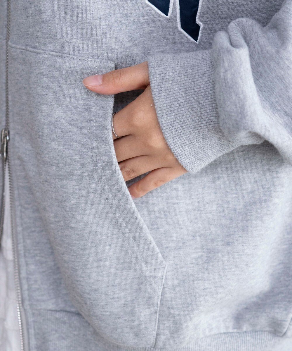 WEGO グラフィックBIGZIPパーカー 