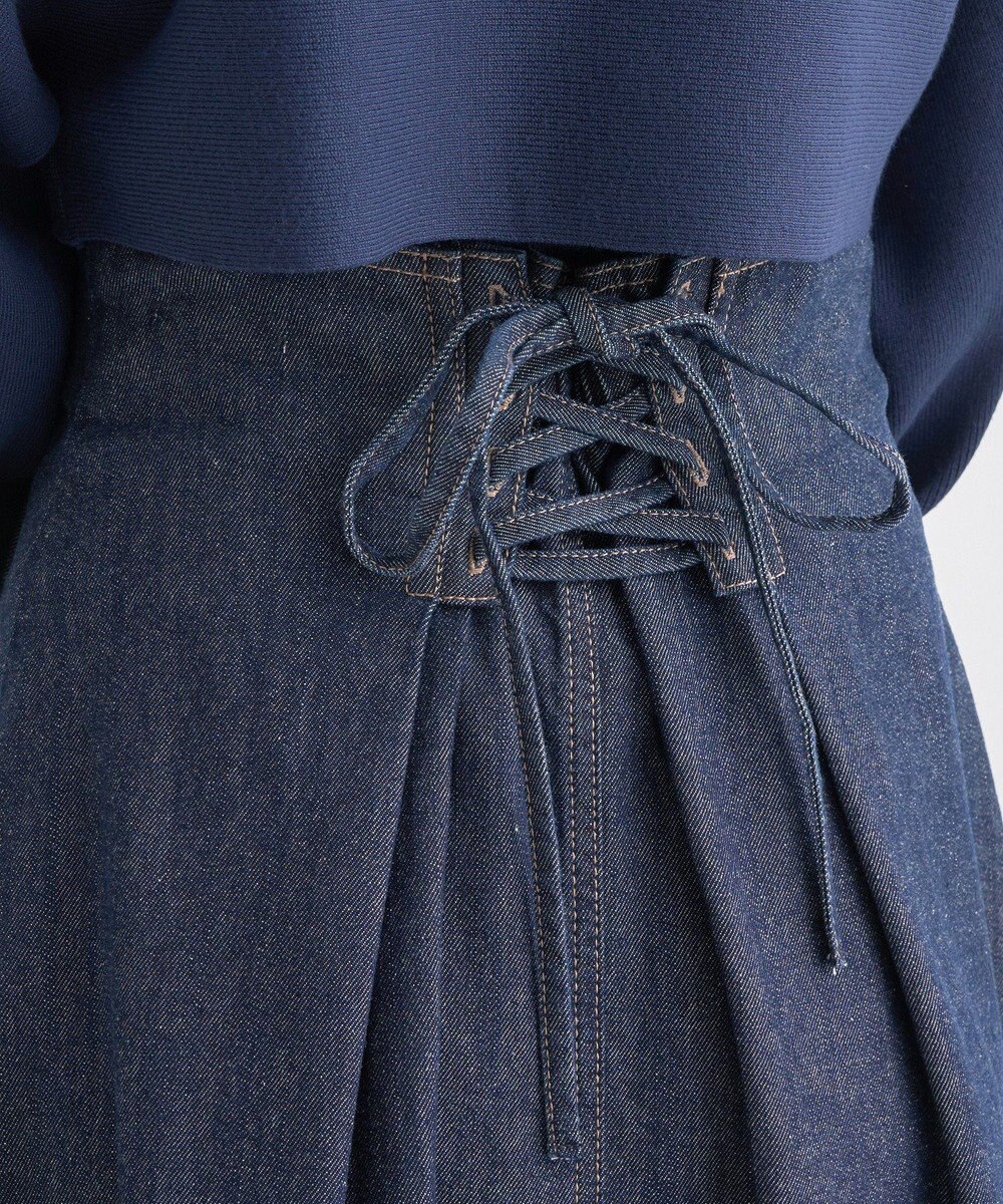 earth music&ecology フロントＺＩＰデニムスカート 