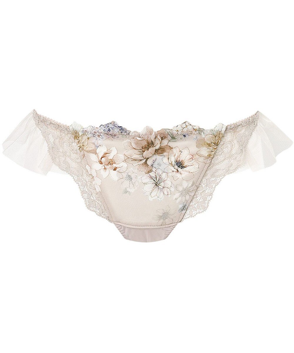 WACOAL Ｔバック ショーツ 【リボンブラ 脇すっきり】 BXB443とペア はきこみ丈あさめ ソング レディース PXB443 /ワコール 