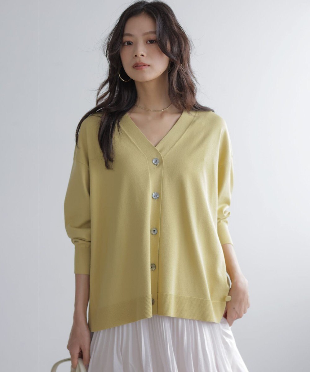 組曲 L 【加藤ローサさん着用 / 2WAY】スムースストレッチカシュクール カーディガン 