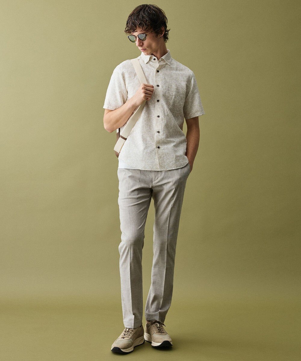 JOSEPH ABBOUD 【軽量/コンパクト】 ヘリンボンキャンバス ボディバッグ 