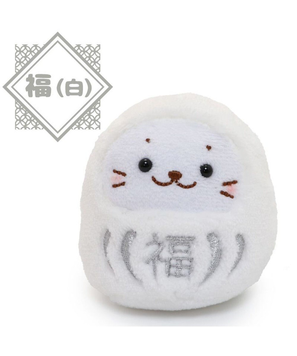 Mother garden しろたん だるま マスコット 《福白だるま》 8cm 単品 