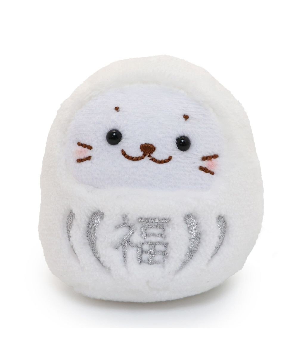 Mother garden しろたん だるま マスコット 《福白だるま》 8cm 単品 