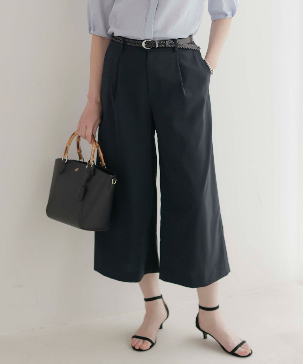 J.PRESS LADIES 【洗える】GORIAN TWILL クロップド パンツ 