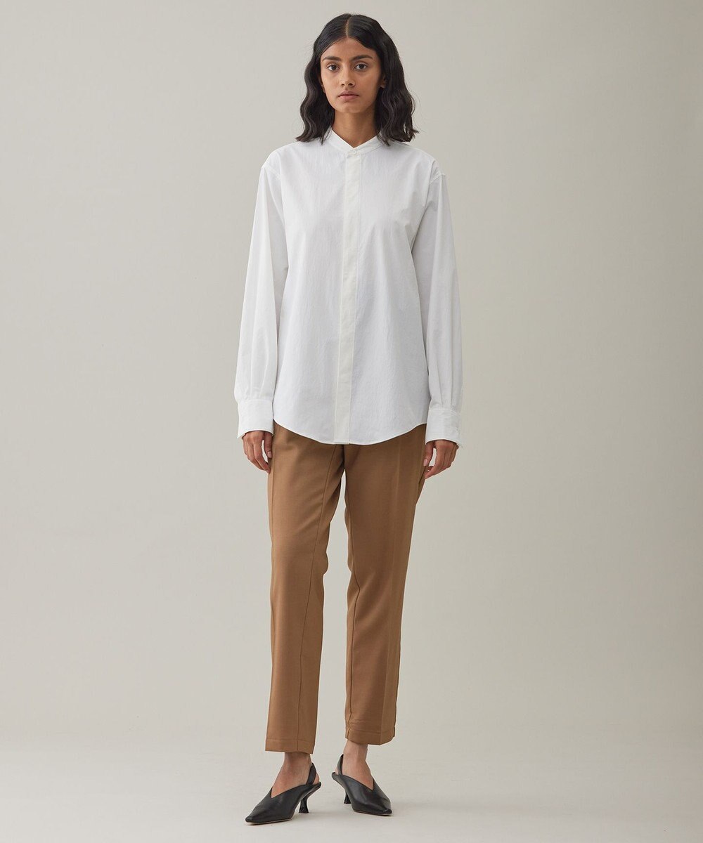 UNFILO MENS コンフォート バンドカラーシャツ  [24年秋冬商品] 