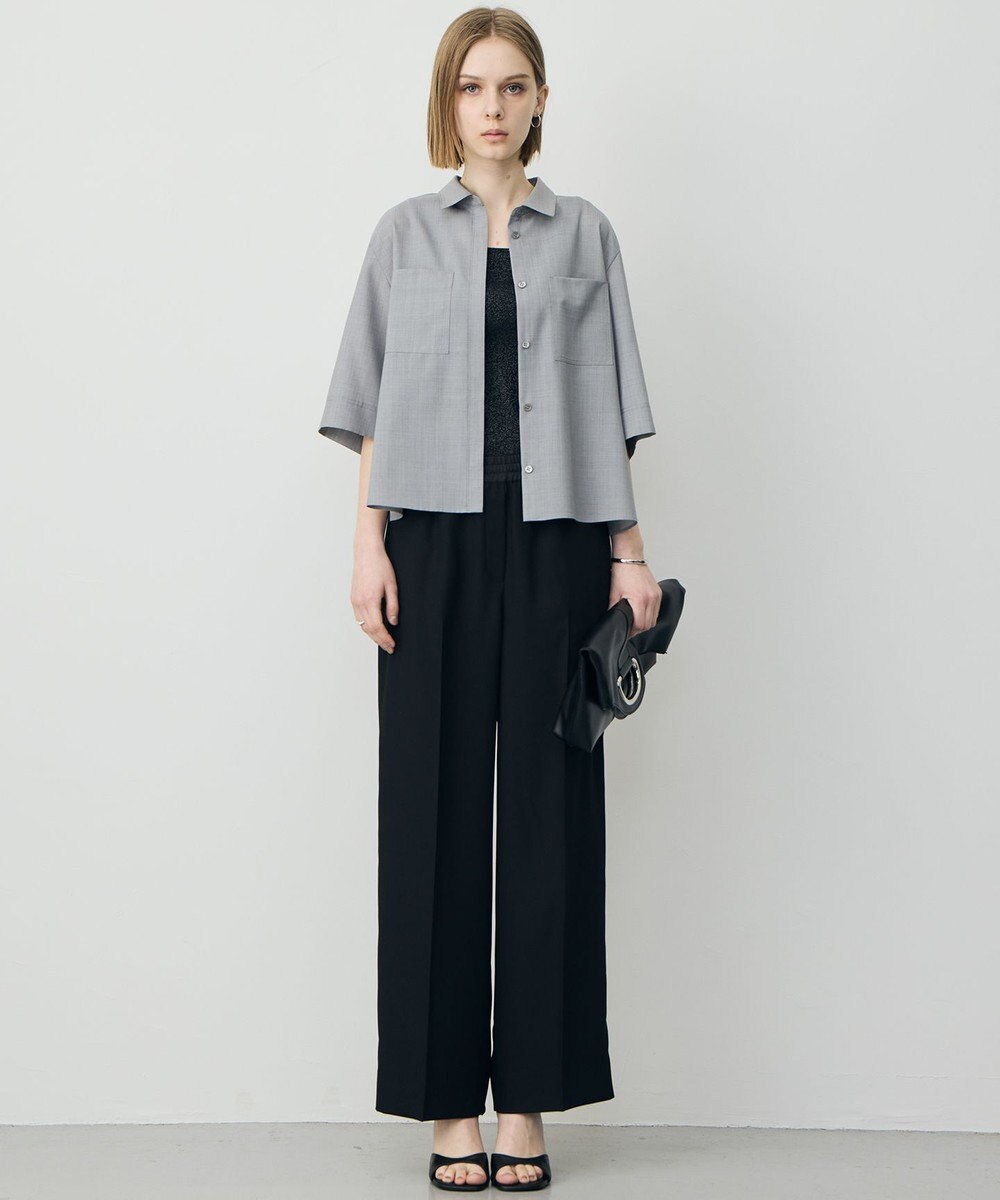 ICB 【WEB限定カラーあり】FluidBackSatin ワイドパンツ 