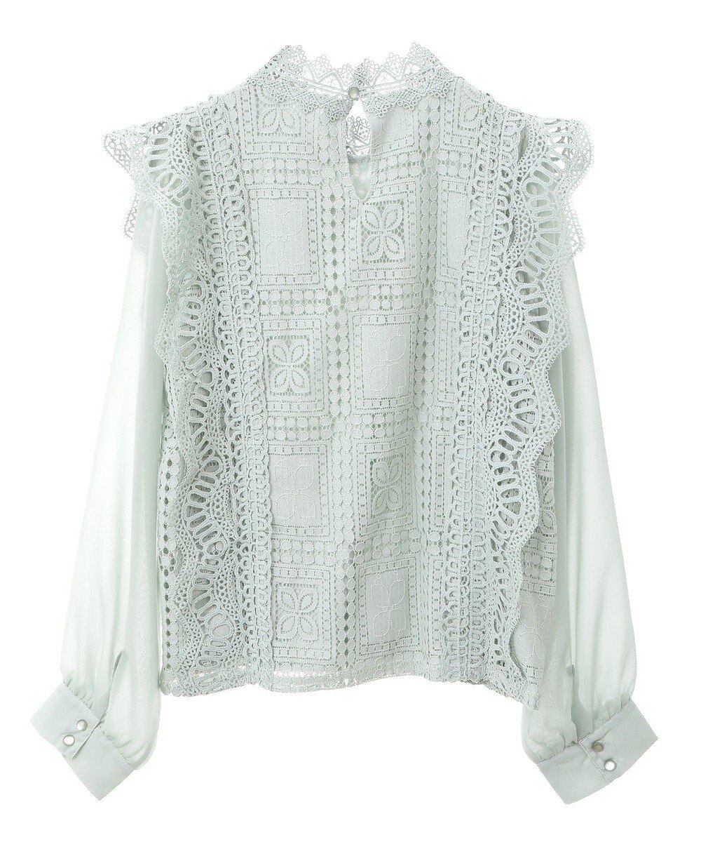 Green Parks ・Ｐｅｔｉｔ　Ｆｌｅｕｒ　イロイロレースブラウス 