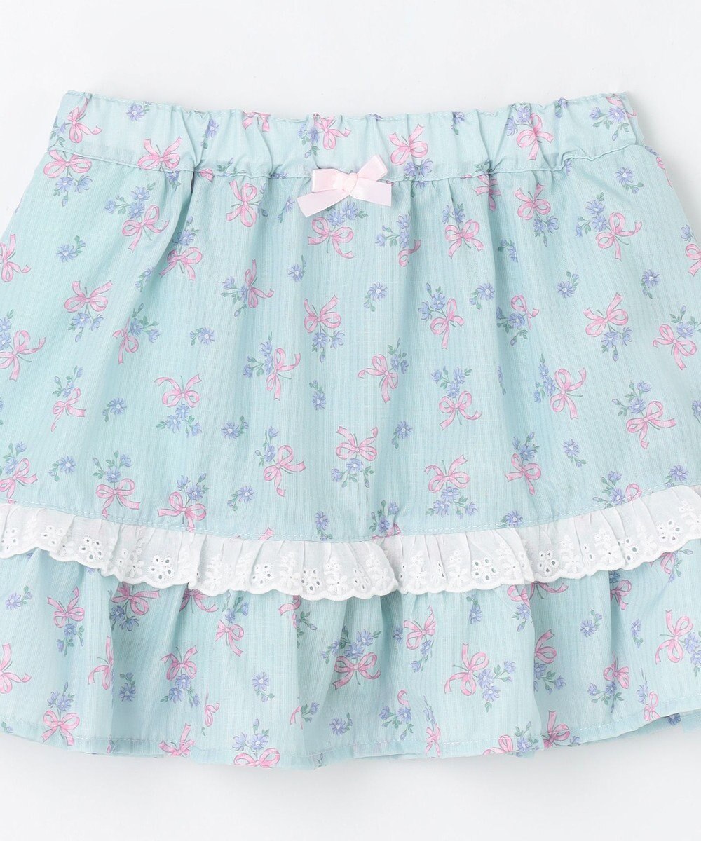 ANY KIDS フラワー×リボン スカパン 